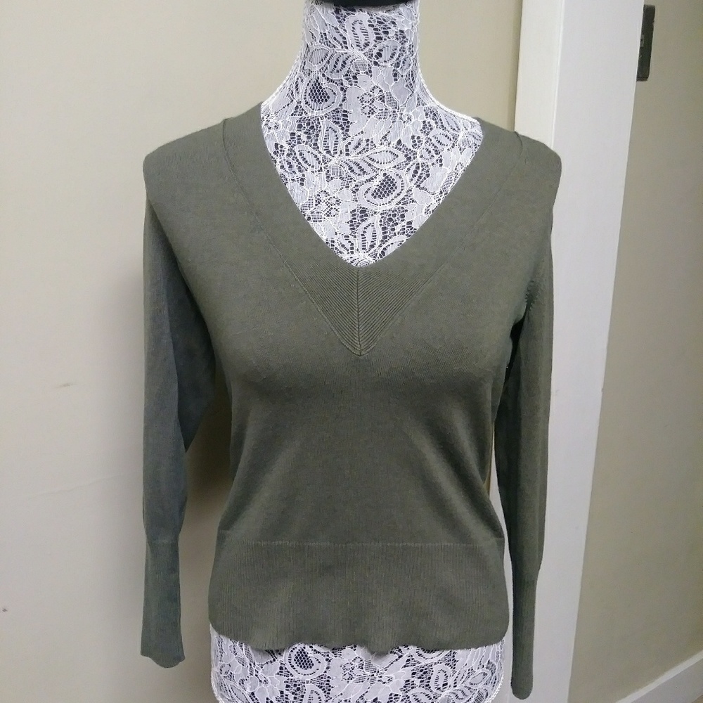 Banana Republic Silk Cotton Cashmere VNeck Sweater